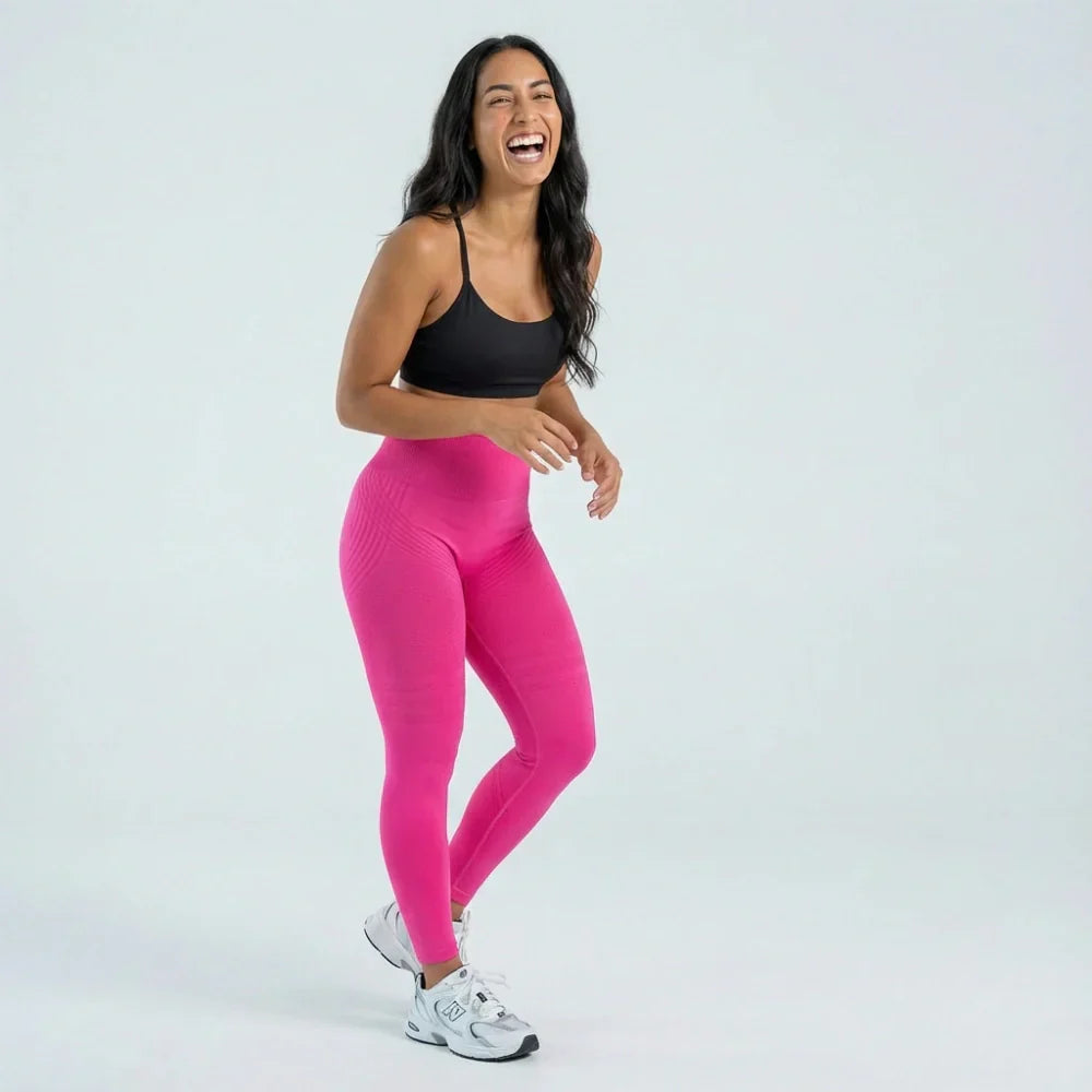 3D Leggings - Hot Pink