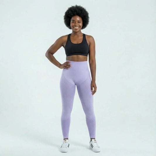 3D Leggings - Light Purple
