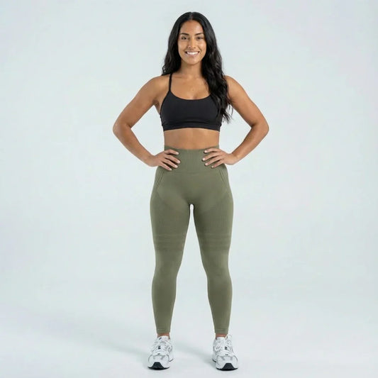 3D Leggings - Army Green