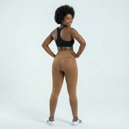 3D Leggings - Burgundy